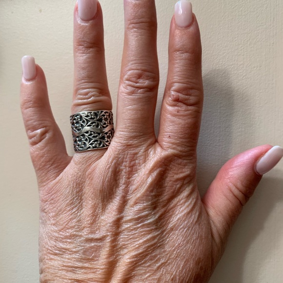 Silpada Filigree Band Ring Silver 925 Size 7 - Picture 9 of 10